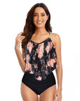 High Waist Two-piece Suit Swimsuit Women's Ruffled