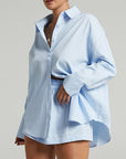 Women Tracksuits Shirt With Mini Shorts Cotton Two Pieces