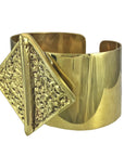Hammered Bombshell Cuff