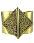 Hammered Bombshell Cuff