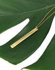 Layered Bar Bullet Necklace