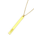 Layered Bar Bullet Necklace