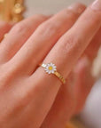 Fidget Spinner Rotatable Ring For Women