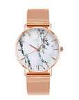 Fashion Rose Gold Mesh Band Wrist Watch
