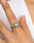 Fidget Spinner Rotatable Ring For Women