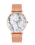 Fashion Rose Gold Mesh Band Wrist Watch