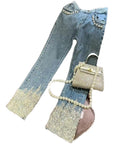 Women's Embellished Sequined Jeans