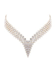 RHINESTONE V SHAPE CHOKER