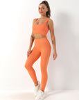 2pcs Yoga Pants & Sports Bra Set