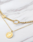Coin Layered Necklace