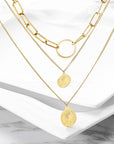 Triple Layered Coin Necklace
