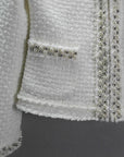 Women's Autumn And Winter Heavy Industry Beads Coat