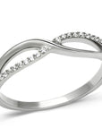 925 Sterling Silver Ring with CZ  in Clear