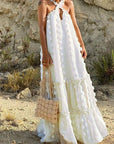 Summer Cross Halter Beach Dress