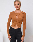 Women's Slim-fit Short Sexy Hollow-out Top