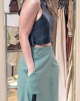 Summer New Fashion Halter w/ Skirt Two-piece Set