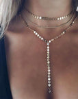 Three Layer Lariat Necklace